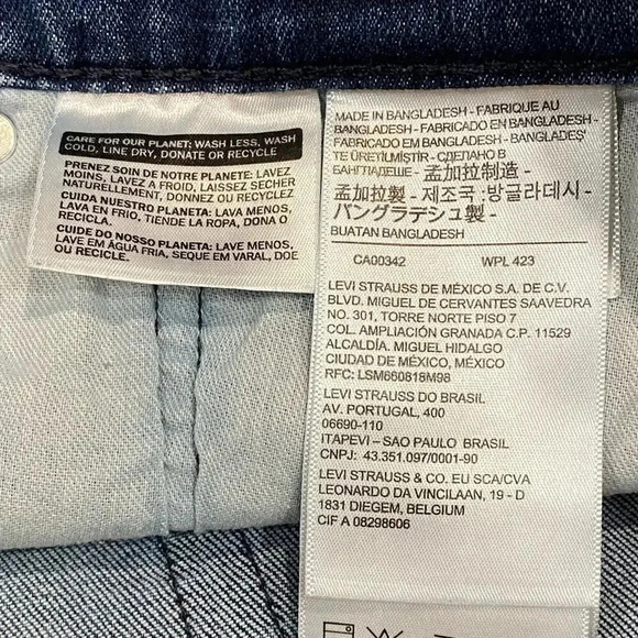 Levis 541 Jeans Mens 36x34 (36x32) Blue Straight Relaxed Fit Blue Dad Levi's - Picture 5 of 14